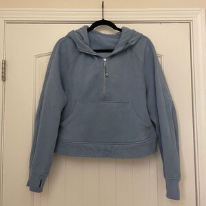Lululemon Scuba Half-Zip Hoodie, Color Blue Willow, Size M/L